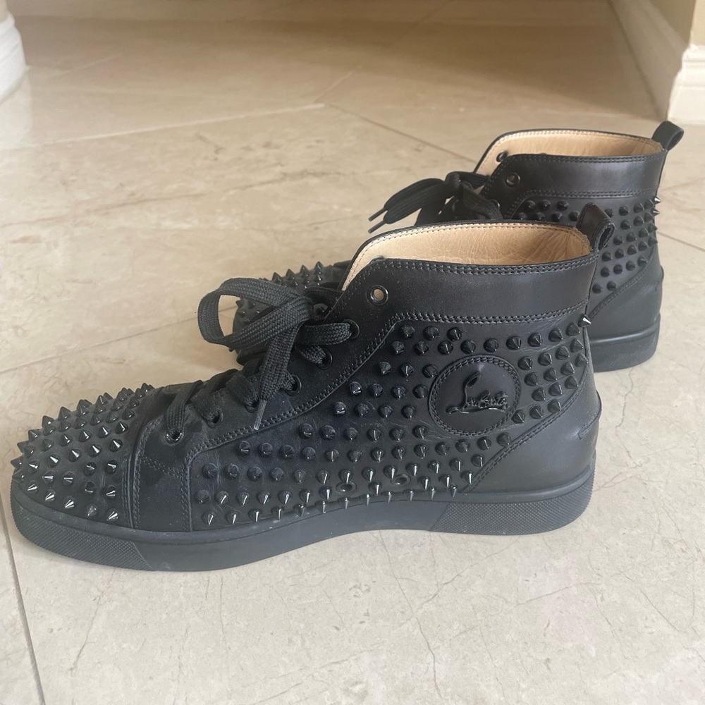 100% authentic mens Christian Louboutin high top sneakers